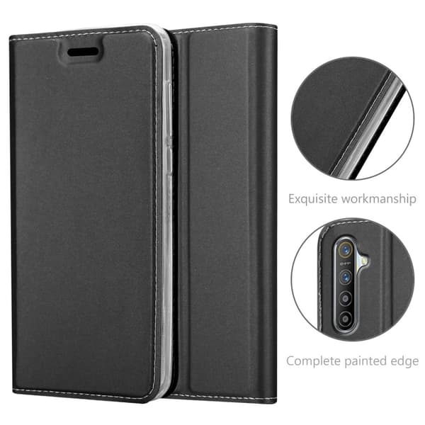 Realme X2 / XT / Oppo K5 Skal Fodral med magnetisk stängning, ståfunktion och kortficka Mobilskydd