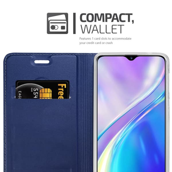 Realme X2 / XT / Oppo K5 Skal Fodral med magnetisk stängning, ståfunktion och kortficka Mobilskydd