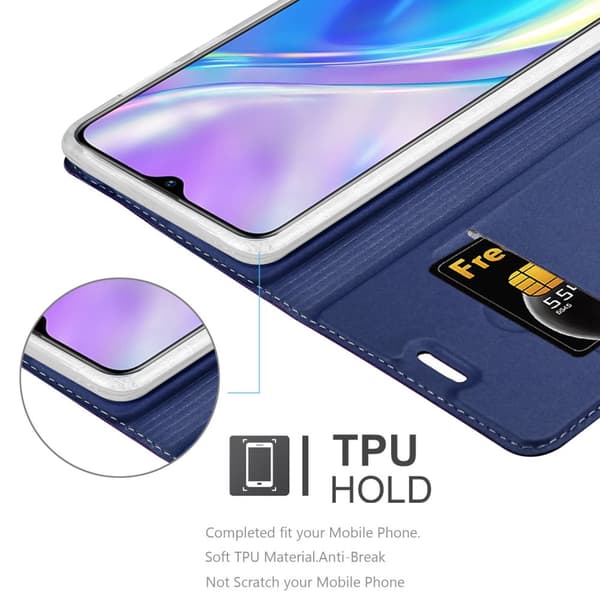 Realme X2 / XT / Oppo K5 Skal Fodral med magnetisk stängning, ståfunktion och kortficka Mobilskydd