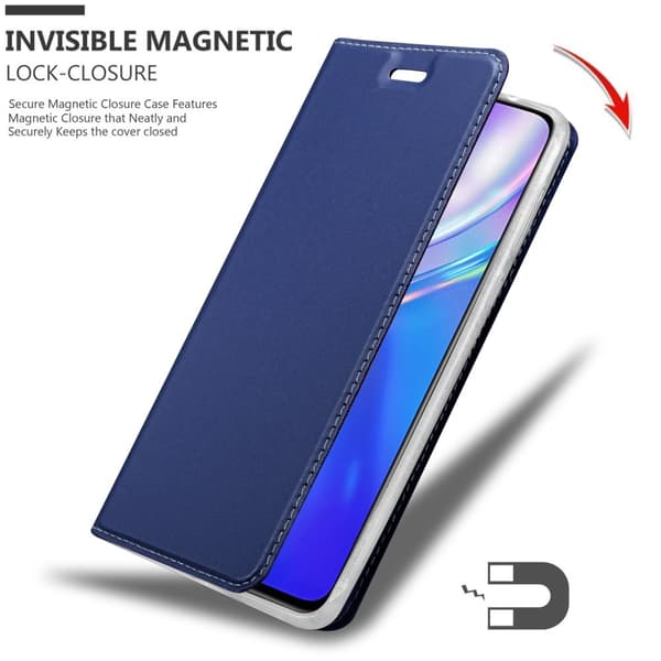 Realme X2 / XT / Oppo K5 Skal Fodral med magnetisk stängning, ståfunktion och kortficka Mobilskydd
