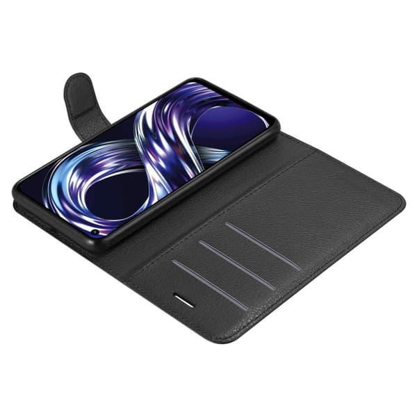 Deksel til Realme 8i / Narzo 50 4G Lommebokdeksel med magnetisk lukking, stativfunksjon og kortlomme