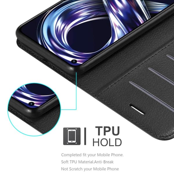 Realme 8i / Narzo 50 4G Suojakotelo Lompakkokotelo Matkapuhelinkotelo Suojakuori jossa magneettisuljenta, jalusta-toiminto ja korttitasku