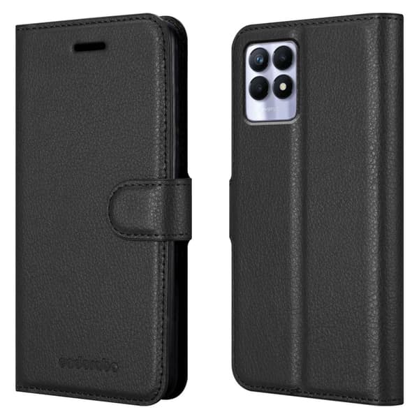 Realme 8i / Narzo 50 4G Suojakotelo Lompakkokotelo Matkapuhelinkotelo Suojakuori jossa magneettisuljenta, jalusta-toiminto ja korttitasku
