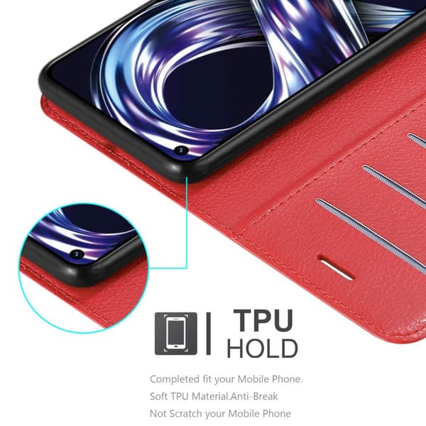 Realme 8i / Narzo 50 4G Suojakotelo Lompakkokotelo Matkapuhelinkotelo Suojakuori jossa magneettisuljenta, jalusta-toiminto ja korttitasku
