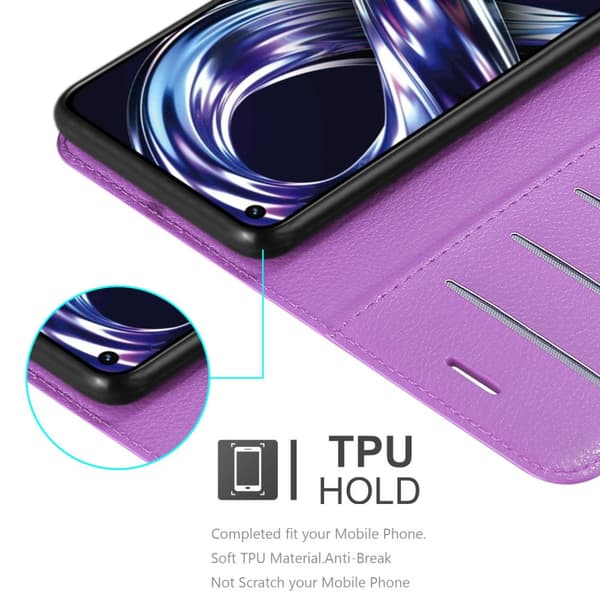 Realme 8i / Narzo 50 4G Suojakotelo Lompakkokotelo Matkapuhelinkotelo Suojakuori jossa magneettisuljenta, jalusta-toiminto ja korttitasku