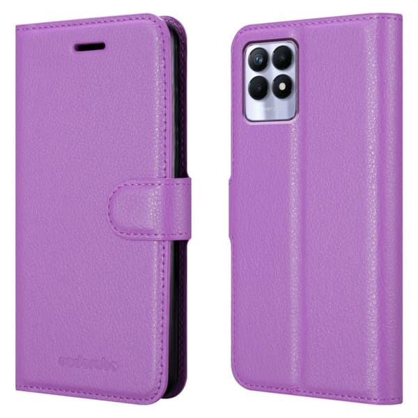 Realme 8i / Narzo 50 4G Plånboksfodral Fodral Skal Case med magnetisk stängning, ståfunktion och kortplats