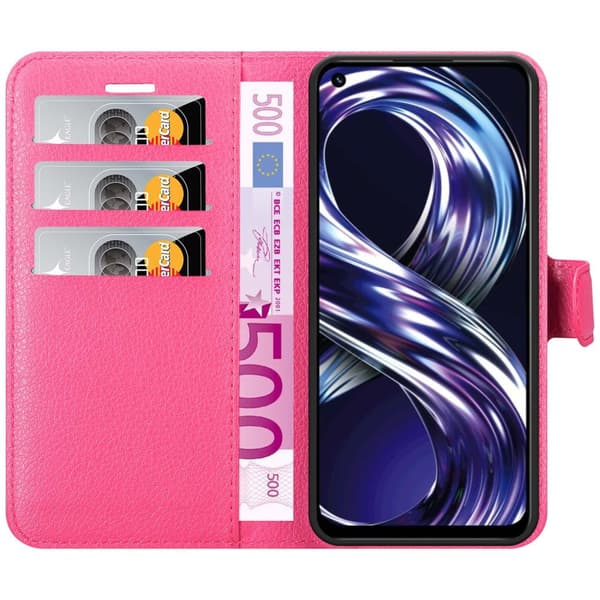 Realme 8i / Narzo 50 4G Plånboksfodral Fodral Skal Case med magnetisk stängning, ståfunktion och kortplats