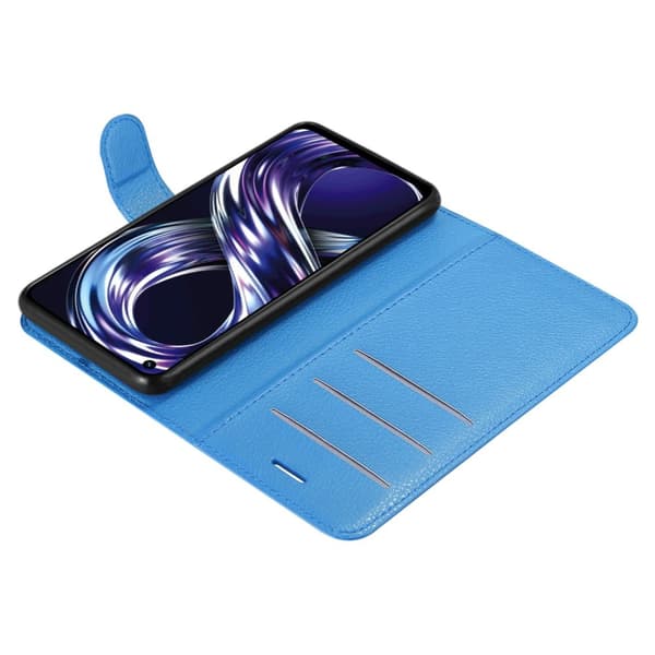 Deksel til Realme 8i / Narzo 50 4G Lommebokdeksel med magnetisk lukking, stativfunksjon og kortlomme