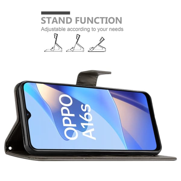 Oppo A16s / A54s Pungetui Cover Blomster ()