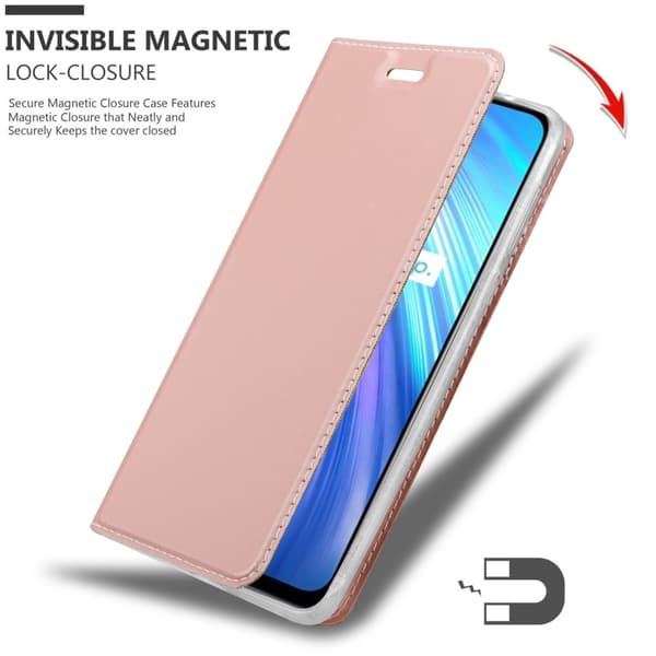 Realme 6 4G / 6s Suojakotelo Suojakuori Lompakkokotelo Matkapuhelinkotelo jossa magneettisuljenta, jalusta-toiminto ja korttitasku