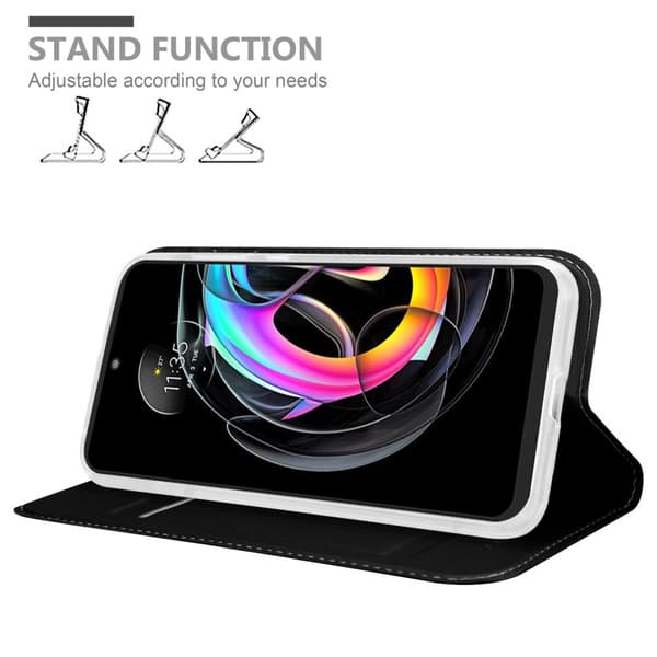 Deksel til Motorola EDGE 20 LITE / FUSION Lommebokdeksel med magnetisk lukking, stativfunksjon og kortlomme