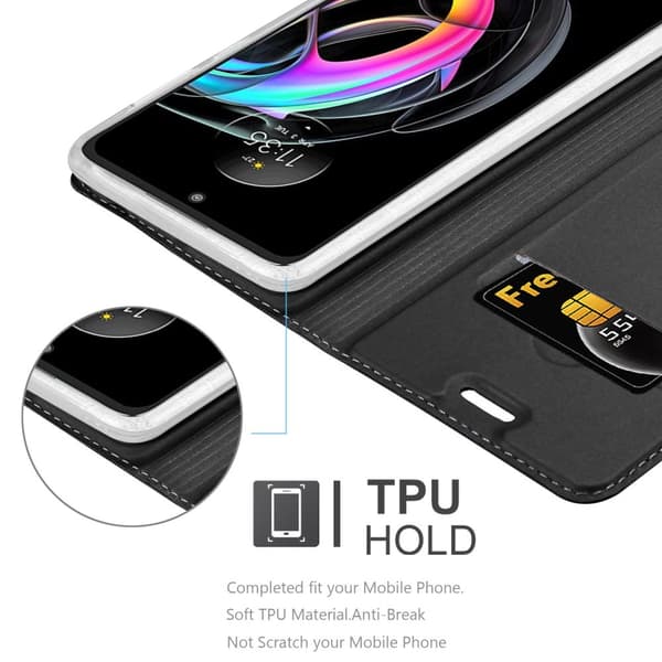Deksel til Motorola EDGE 20 LITE / FUSION Lommebokdeksel med magnetisk lukking, stativfunksjon og kortlomme