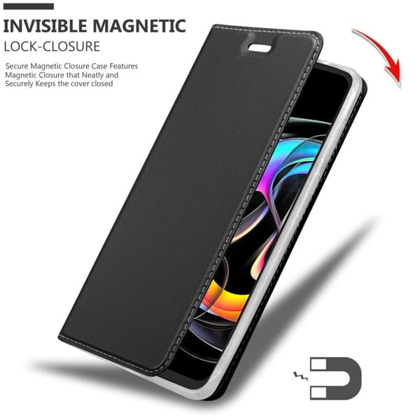 Deksel til Motorola EDGE 20 LITE / FUSION Lommebokdeksel med magnetisk lukking, stativfunksjon og kortlomme