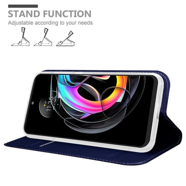 Deksel til Motorola EDGE 20 LITE / FUSION Lommebokdeksel med magnetisk lukking, stativfunksjon og kortlomme