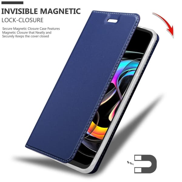 Deksel til Motorola EDGE 20 LITE / FUSION Lommebokdeksel med magnetisk lukking, stativfunksjon og kortlomme