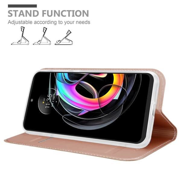 Deksel til Motorola EDGE 20 LITE / FUSION Lommebokdeksel med magnetisk lukking, stativfunksjon og kortlomme