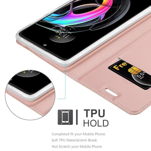 Deksel til Motorola EDGE 20 LITE / FUSION Lommebokdeksel med magnetisk lukking, stativfunksjon og kortlomme