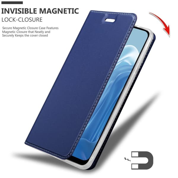 Realme 7 5G Suojakotelo Suojakuori Lompakkokotelo Matkapuhelinkotelo jossa magneettisuljenta, jalusta-toiminto ja korttitasku