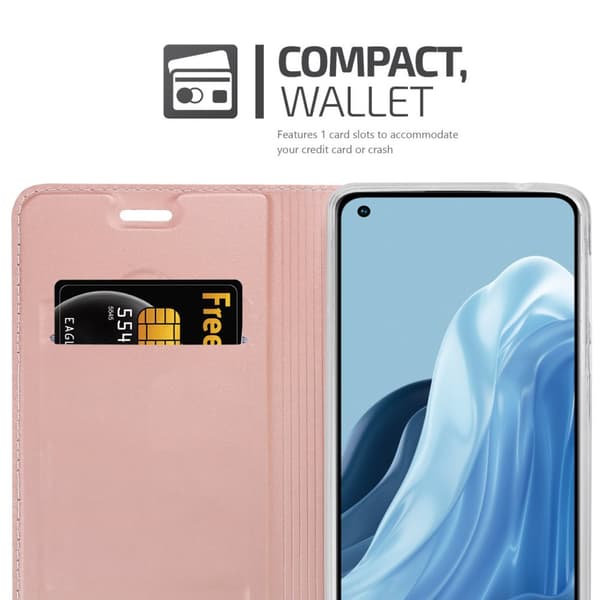 Realme 7 5G Skal Fodral med magnetisk stängning, ståfunktion och kortficka Mobilskydd