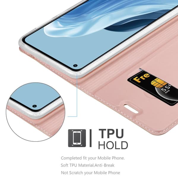 Realme 7 5G Skal Fodral med magnetisk stängning, ståfunktion och kortficka Mobilskydd