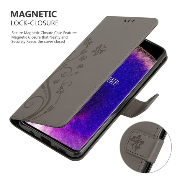 Oppo FIND X5 Pungetui Cover Blomster ()