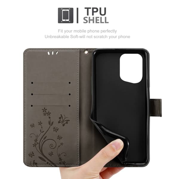 Oppo FIND X5 Pungetui Cover Blomster ()