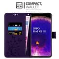 Pikkukuva 3 / 8: Oppo FIND X5 Suojakotelo Suojakuori Lompakkokotelo Matkapuhelinkotelo Kukat jossa on magneettisuljenta, jalusta-toiminto ja korttipaikat