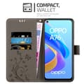 Miniatyrbillede 3 af 8: Oppo A36 / A76 / A96 4G / K10 4G / Realme 9i Pungetui Cover Blomster ()