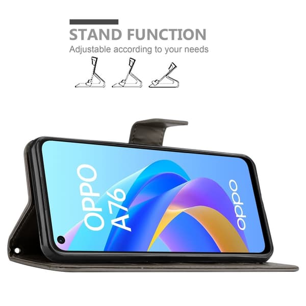Oppo A36 / A76 / A96 4G / K10 4G / Realme 9i Pungetui Cover Blomster ()