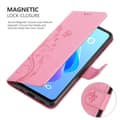 Miniatyrbillede 5 af 8: Oppo A36 / A76 / A96 4G / K10 4G / Realme 9i Pungetui Cover Blomster ()