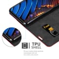 Miniatyrbild 4 av 8: Xiaomi POCO X3 GT Fodral Skal Plånboksfodral Case med magnetisk stängning, ståfunktion och kortficka