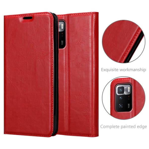 Xiaomi POCO X3 GT Fodral Skal Plånboksfodral Case med magnetisk stängning, ståfunktion och kortficka