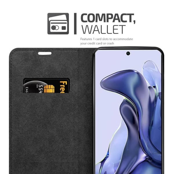 Xiaomi 11T / 11T PRO Suojakotelo Suojakuori Lompakkokotelo Matkapuhelinkotelo jossa magneettisuljenta, jalusta-toiminto ja korttitasku
