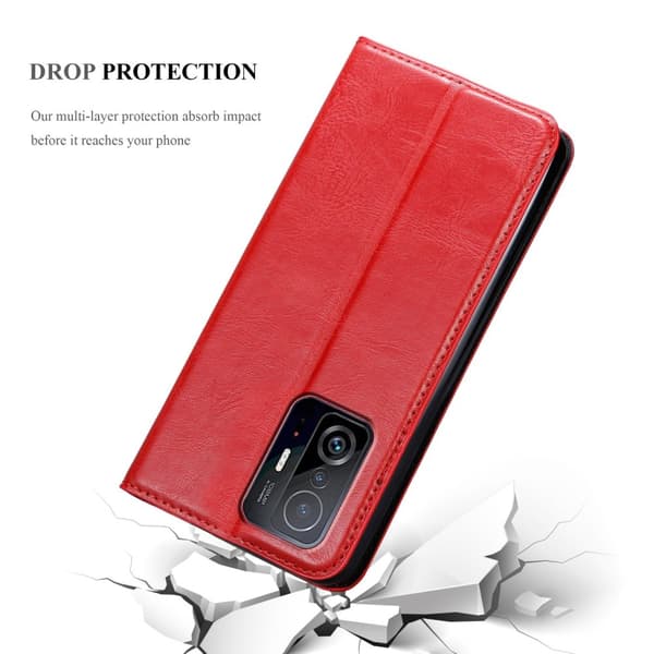 Xiaomi 11T / 11T PRO Suojakotelo Suojakuori Lompakkokotelo Matkapuhelinkotelo jossa magneettisuljenta, jalusta-toiminto ja korttitasku