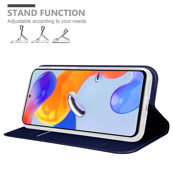 Xiaomi RedMi NOTE 11 PRO 4G / 5G Suojakotelo Suojakuori Lompakkokotelo Matkapuhelinkotelo jossa magneettisuljenta, jalusta-toiminto ja korttitasku
