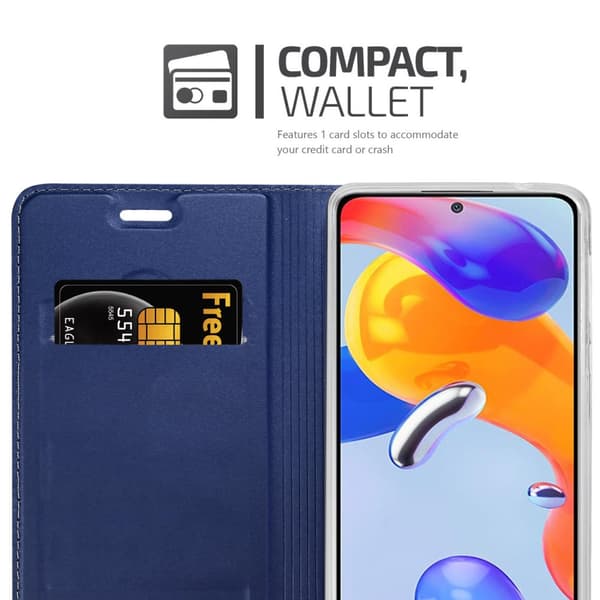 Xiaomi RedMi NOTE 11 PRO 4G / 5G Suojakotelo Suojakuori Lompakkokotelo Matkapuhelinkotelo jossa magneettisuljenta, jalusta-toiminto ja korttitasku
