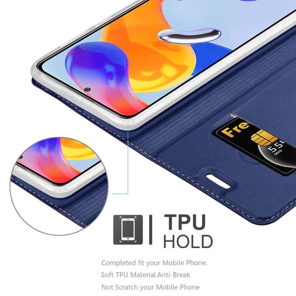 Xiaomi RedMi NOTE 11 PRO 4G / 5G Suojakotelo Suojakuori Lompakkokotelo Matkapuhelinkotelo jossa magneettisuljenta, jalusta-toiminto ja korttitasku