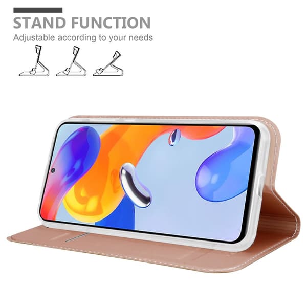 Xiaomi RedMi NOTE 11 PRO 4G / 5G Suojakotelo Suojakuori Lompakkokotelo Matkapuhelinkotelo jossa magneettisuljenta, jalusta-toiminto ja korttitasku