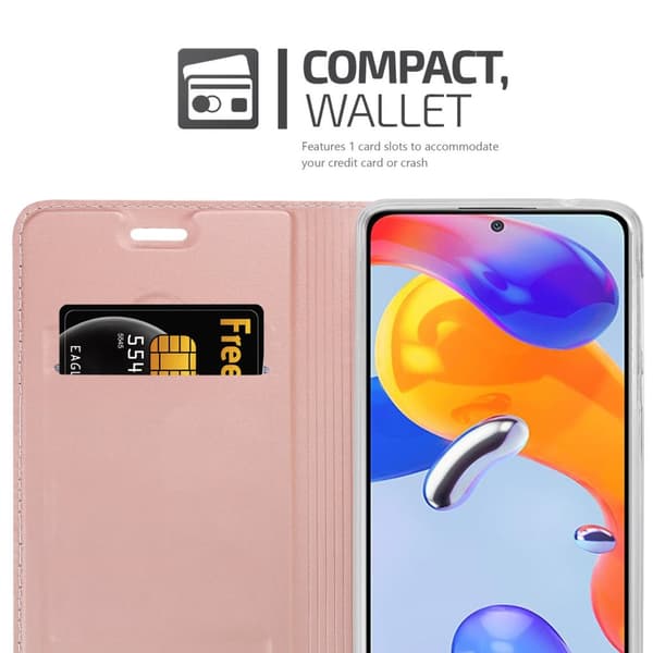 Xiaomi RedMi NOTE 11 PRO 4G / 5G Suojakotelo Suojakuori Lompakkokotelo Matkapuhelinkotelo jossa magneettisuljenta, jalusta-toiminto ja korttitasku