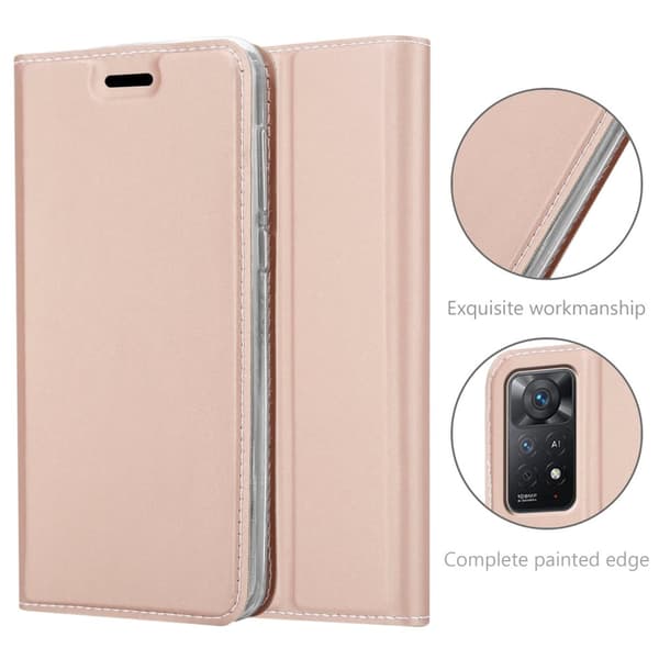 Xiaomi RedMi NOTE 11 PRO 4G / 5G Suojakotelo Suojakuori Lompakkokotelo Matkapuhelinkotelo jossa magneettisuljenta, jalusta-toiminto ja korttitasku