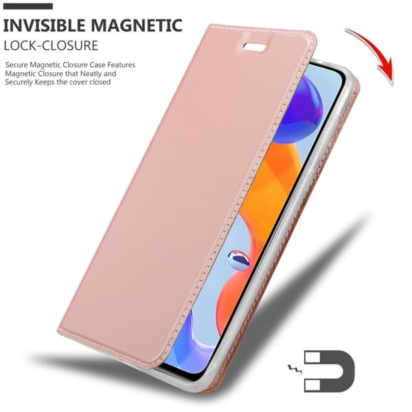 Xiaomi RedMi NOTE 11 PRO 4G / 5G Suojakotelo Suojakuori Lompakkokotelo Matkapuhelinkotelo jossa magneettisuljenta, jalusta-toiminto ja korttitasku