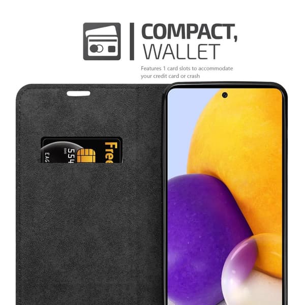 Samsung Galaxy A73 5G Suojakotelo Suojakuori Lompakkokotelo Matkapuhelinkotelo jossa magneettisuljenta, jalusta-toiminto ja korttitasku
