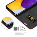 Pikkukuva 4 / 8: Samsung Galaxy A73 5G Suojakotelo Suojakuori Lompakkokotelo Matkapuhelinkotelo jossa magneettisuljenta, jalusta-toiminto ja korttitasku