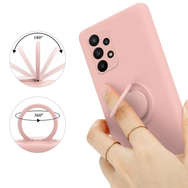 Samsung Galaxy A23 4G / 5G Suojakotelo Suojakuori joustavasta TPU-silikonista jossa on rengas