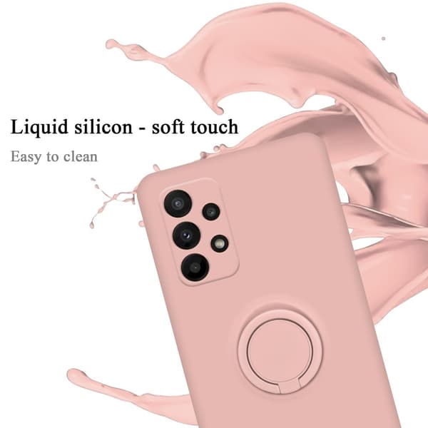 Samsung Galaxy A23 4G / 5G Suojakotelo Suojakuori joustavasta TPU-silikonista jossa on rengas