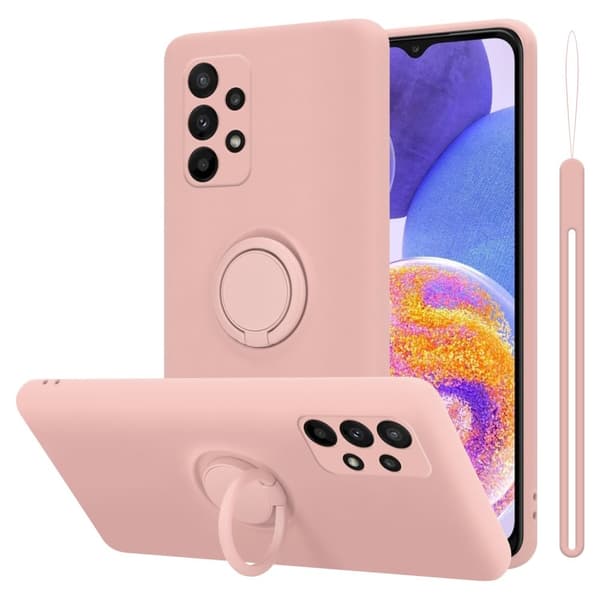 Samsung Galaxy A23 4G / 5G Suojakotelo Suojakuori joustavasta TPU-silikonista jossa on rengas