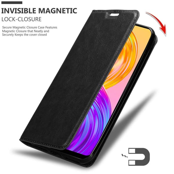 Lommebokdeksel til Realme 8 4G / 8 PRO Deksel med magnetisk lukking, stativfunksjon og kortlomme