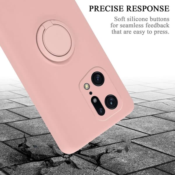 Oppo FIND X5 PRO Suojakotelo Suojakuori joustavasta TPU-silikonista jossa on rengas