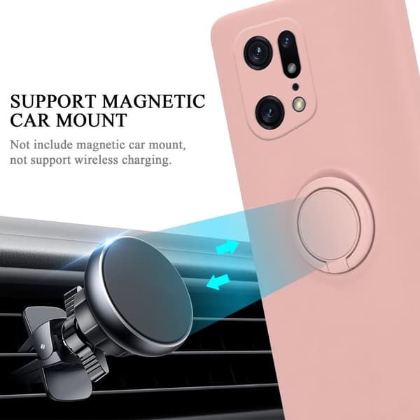 Oppo FIND X5 PRO Suojakotelo Suojakuori joustavasta TPU-silikonista jossa on rengas