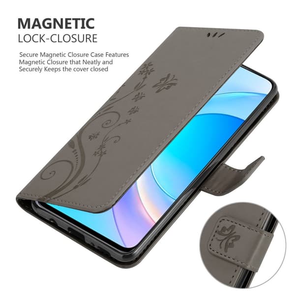 Honor 50 LITE Suojakotelo Suojakuori Lompakkokotelo Matkapuhelinkotelo Kukat jossa on magneettisuljenta, jalusta-toiminto ja korttipaikat